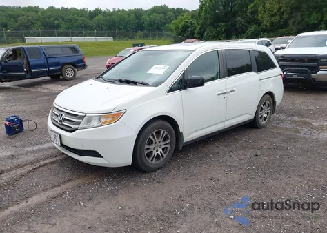 2013 Honda Odyssey Exl из США, поврежденный, VIN 5FNRL5H66DB058173